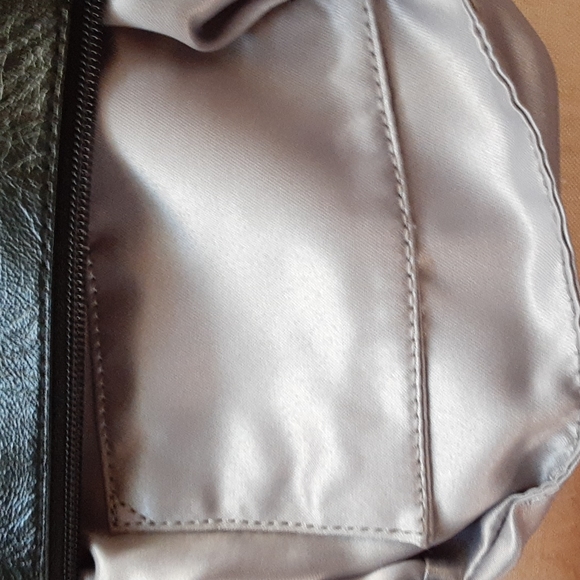 Coach wristlet material logo with black & gold placket & leather trim excellent - Picture 5 of 5